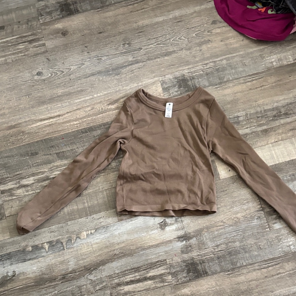 Yogalicious Brown Long Sleeve Sweatshirt